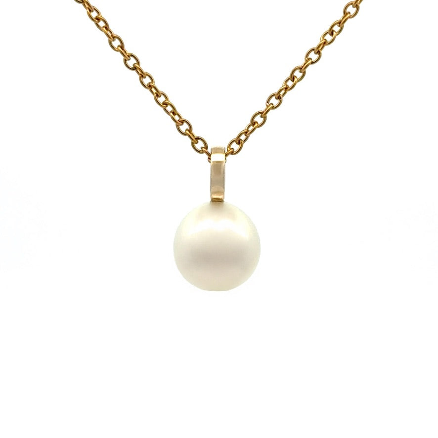 Pendant - Australian South Sea Pearl 9-10 mm 9Kt Yellow Gold  2
