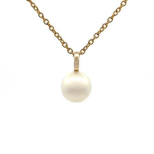 Pendant - Australian South Sea Pearl 9-10 mm 9Kt Yellow Gold  2