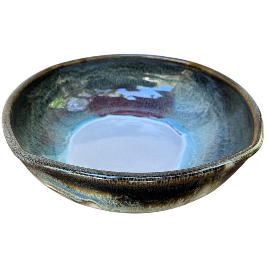 Large Serving Dish - Jun with Copper Red