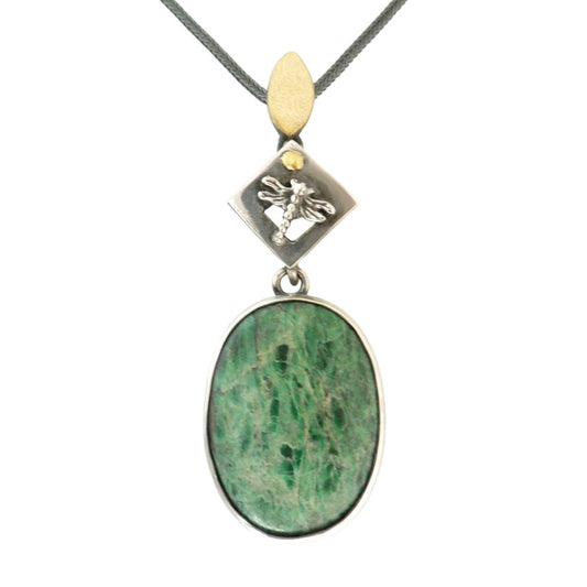 Pendant - Dragonfly Jade-Albite