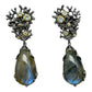 Earrings - Fragments,  Black Rhodium & Labradorite