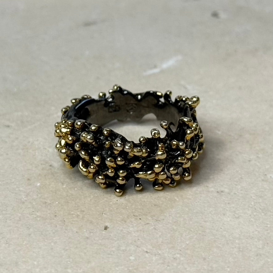 Ring - Anemone, Rhodium and Yellow Gold
