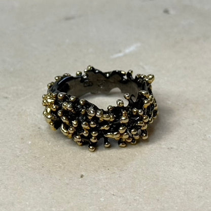 Ring - Anemone, Rhodium and Yellow Gold
