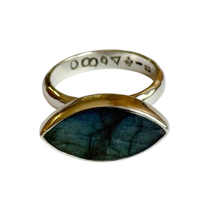 Ring - Selkie Large Labradorite