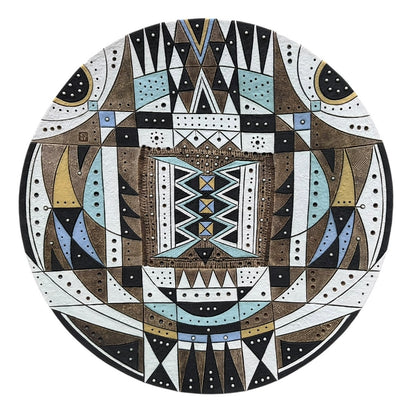 Extra Large Round Platter - Blue Green
