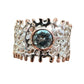 Ring - Fan of the Sea, Sterling Silver, Rose Gold Accents,  Topaz