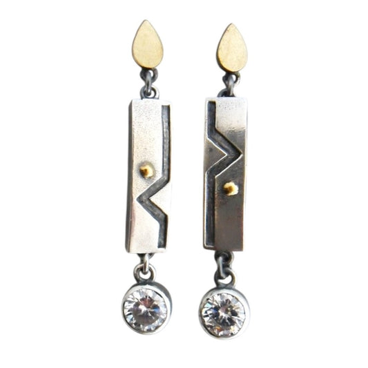 Earrings - Abstract Long