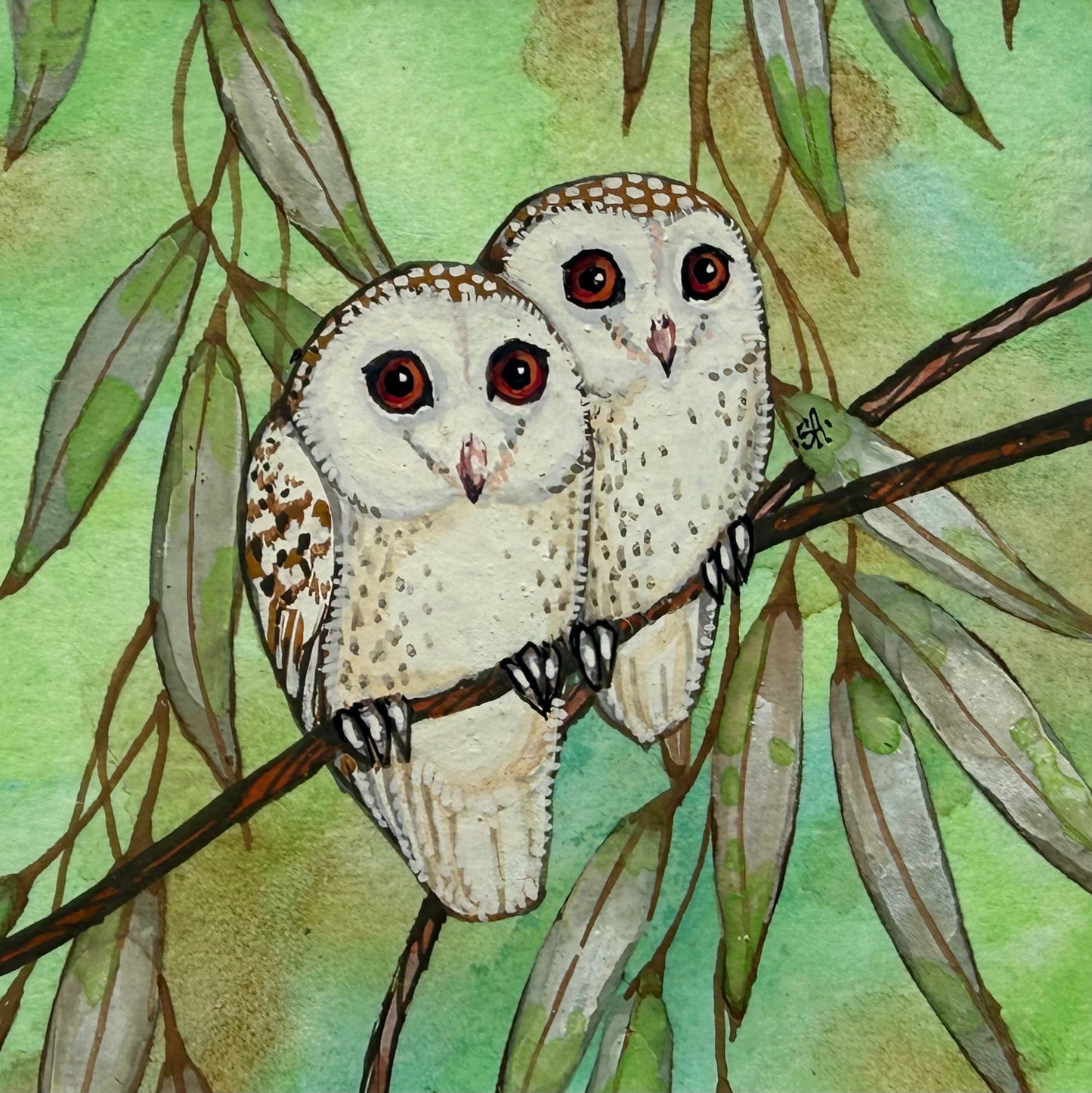 Barn Owl Duo - Soft Green 2026