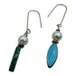 Earrings - Freshwater Pearl and Chez Glass