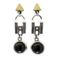 Earrings - My Home is My Castle - Onyx