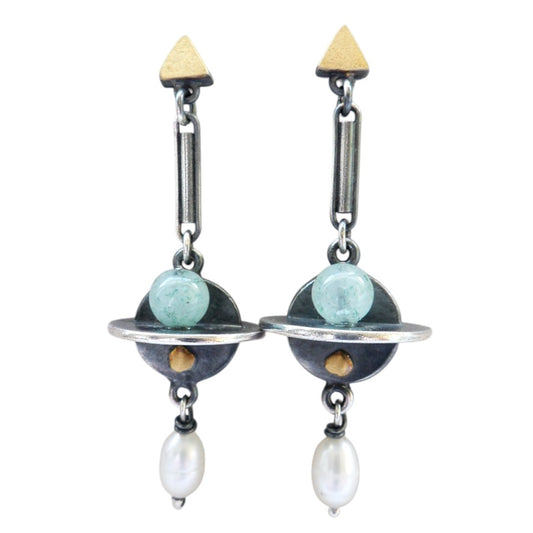 Earrings - Aventurine Drops