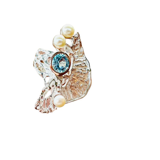 Ring - Coral Garden, Blue Topaz