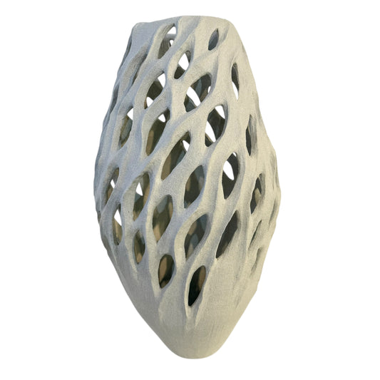 Breath of Stone III - White Cellular (Large) Vase - Contemporary Women 2026