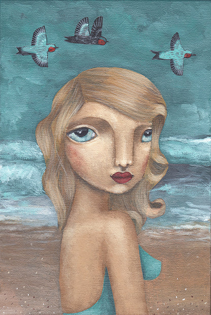 Beach Swallows at Dawn
