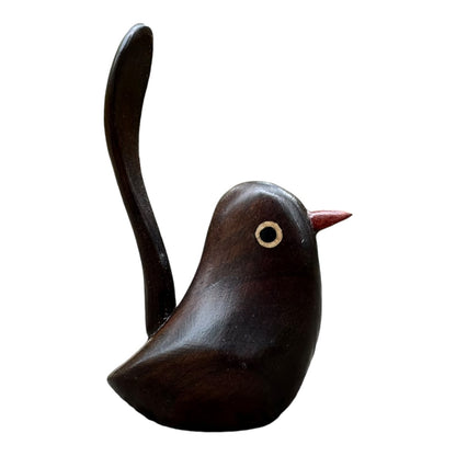 Wren Crafted from Blackwood with Jarrah Beak
