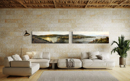 First Light Over Bowes River - Easter 2025 (diptych)