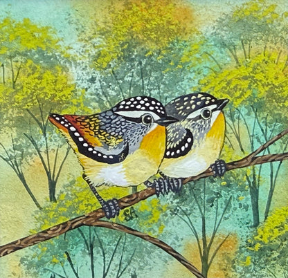 Spotted Pardalote Duo - Soft Green 2026