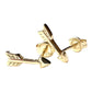 Earring - Arrow Gold Plated Stud