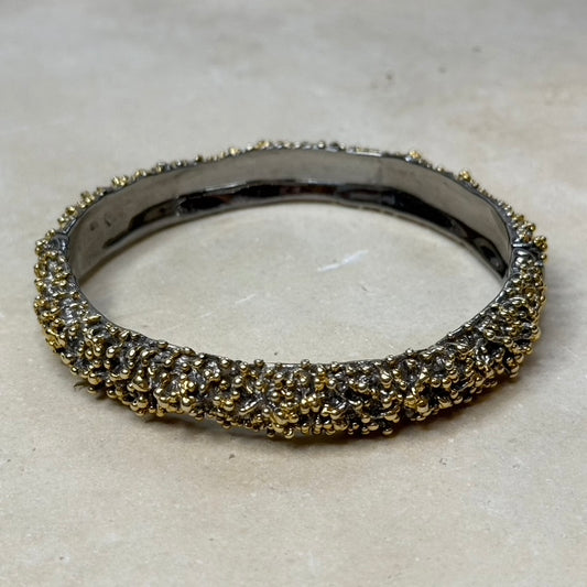 Bangle - Anemone, Black Rhodium, Yellow Gold Accents