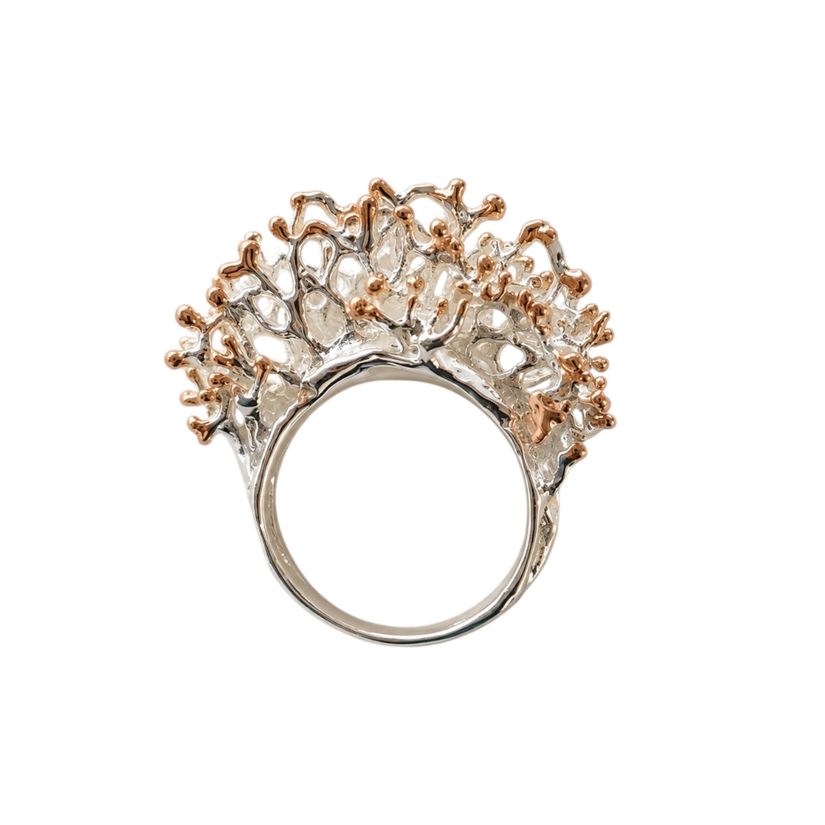 Ring - Fragments, Silver with Rose Gold Accents