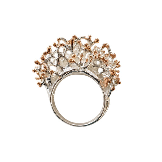 Ring - Fragments, Silver with Rose Gold Accents