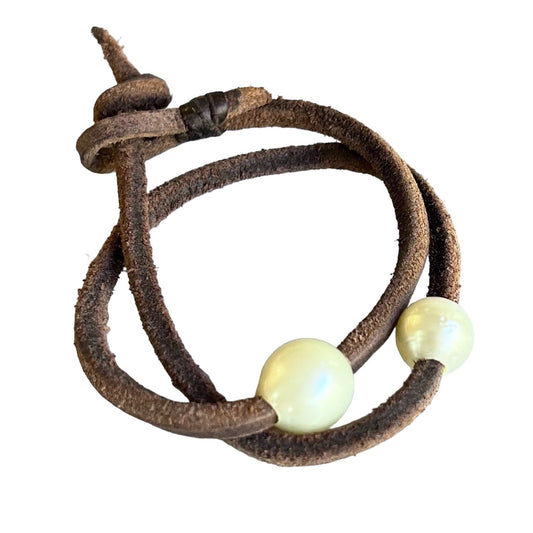 Bracelet - South Sea White and Champagne Pearls