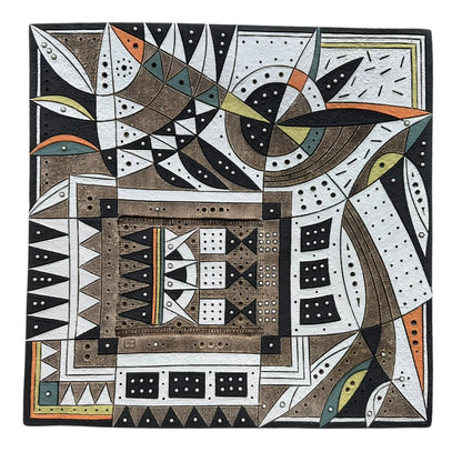 Extra Large Square Platter - Orange, Lemon & Olive