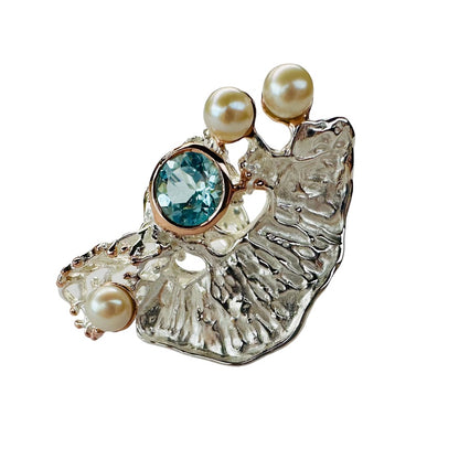Ring - Coral Garden, Blue Topaz