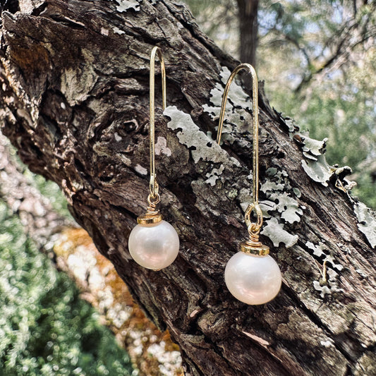 Earrings - Freshwater Pearls and 18ct Gold