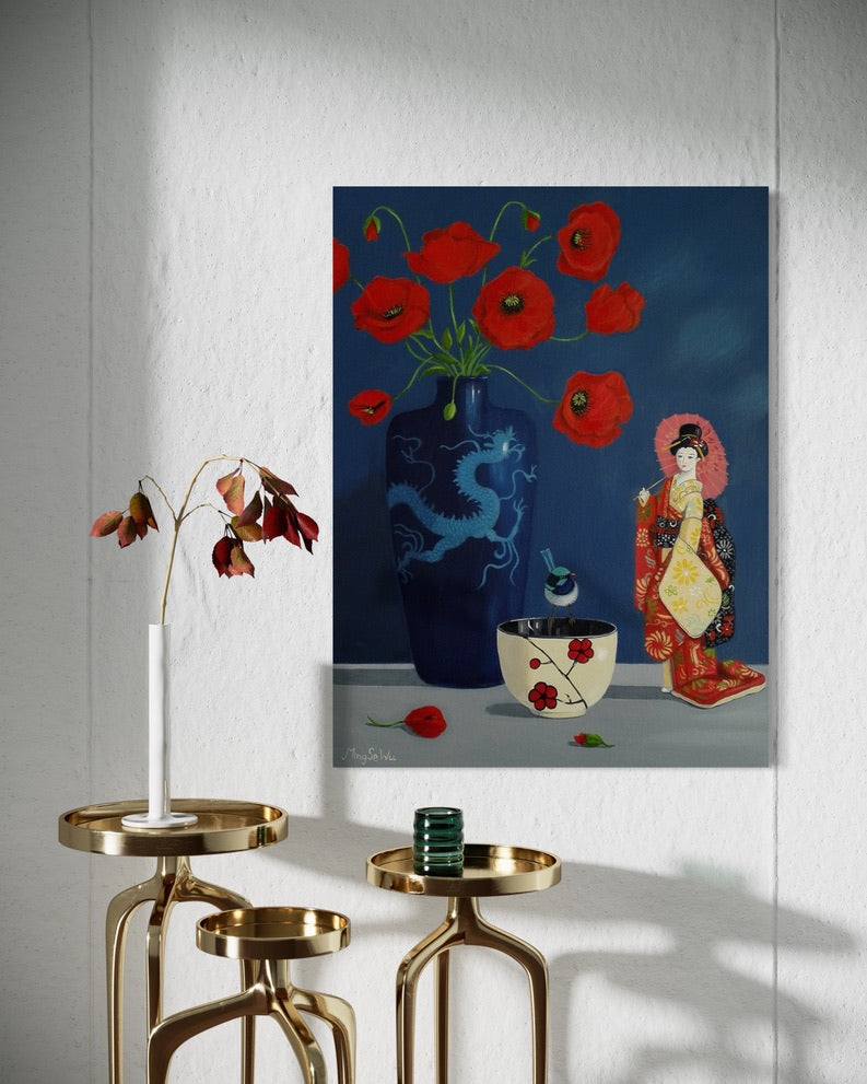 Poppy Vase and Doll