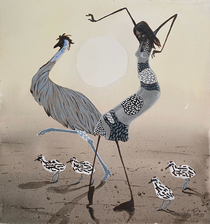 Dancer with Emu