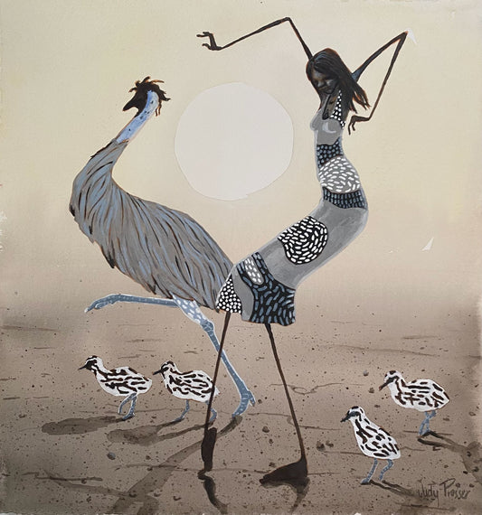 Dancer with Emu