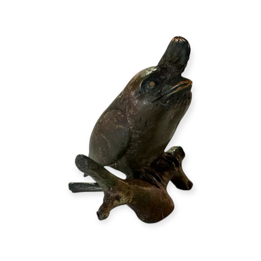 Frogmouth on Stump with Mouse 3 of 50