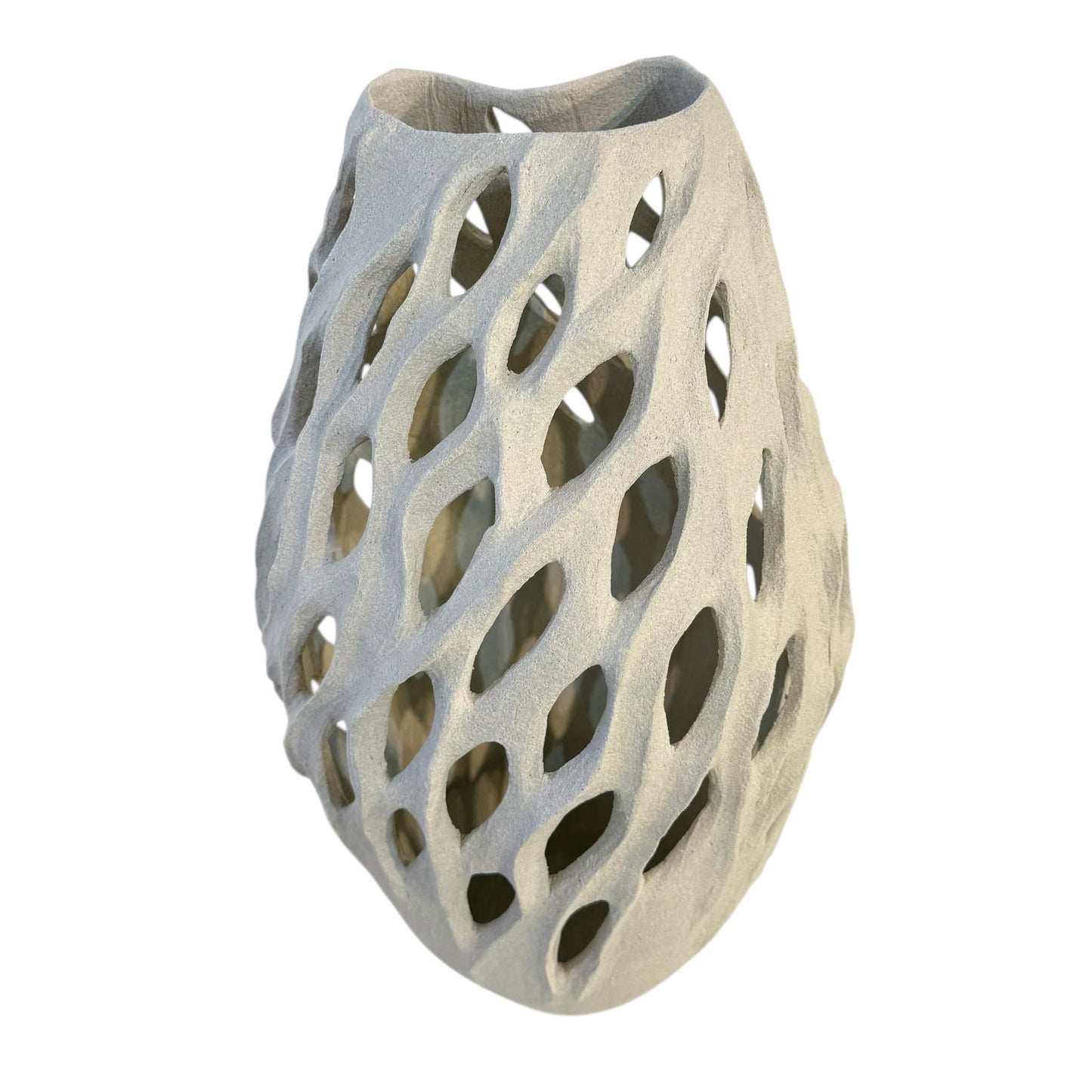 Breath of Stone III - White Cellular (Large) Vase - Contemporary Women 2026