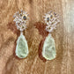 Earrings - Fragments Large, Prehnite and Silver
