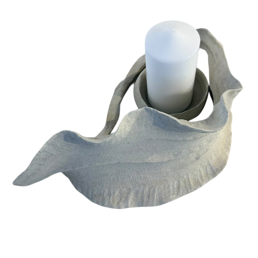 Medium Leaf Candle / Incense Holder (White) - Contemporary Women 2026