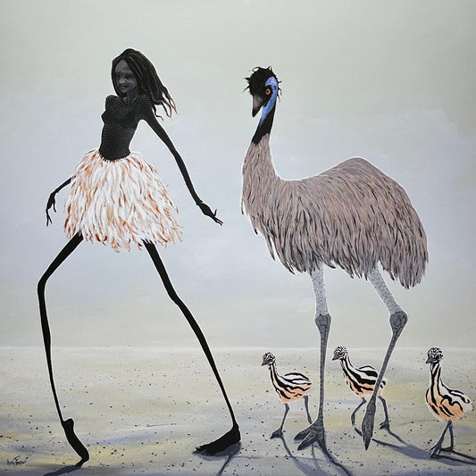 Emu Girl - Print