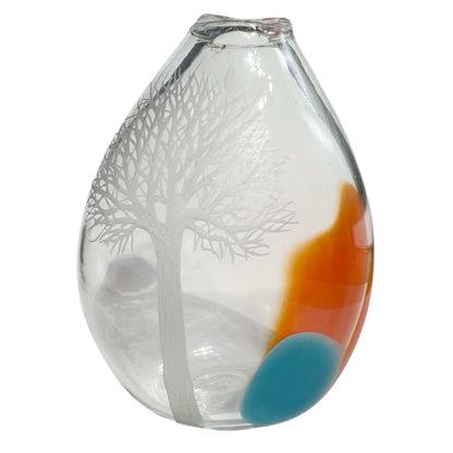 Homeland Vase Orange Blue