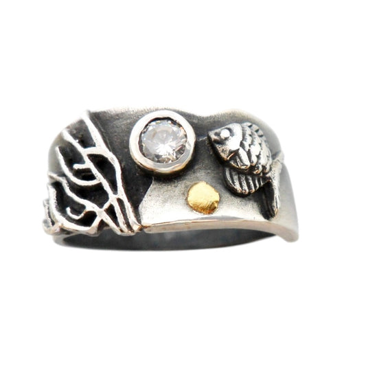 Ring - Gone Fishing Cubic Zirconia