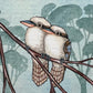 Two Kookaburras, Deep Green