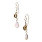 Earrings - Freshwater Pearl and Lemon Quartz