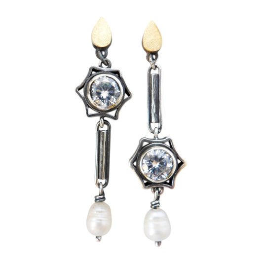 Earrings - Upside Down CZ