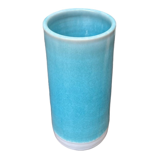 Tall Vase, Medium - Sky Blue Jade
