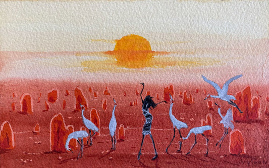 On the Anthill Plain at Dusk