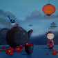 Black Teapot and Doll