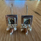 Earrings - Square Chimes Autumn Leaves