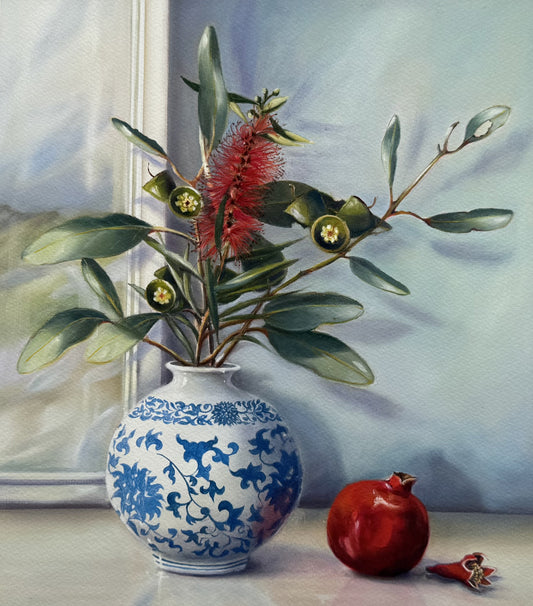 Chrysanthemum Vase 2 - Print