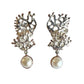 Earrings - Fragment, Sterling Silver with Rose Gold Accents and Fresh Water Pearls