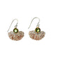 Earrings - Coral Garden Drops with Peridot and Rose Gold Accents