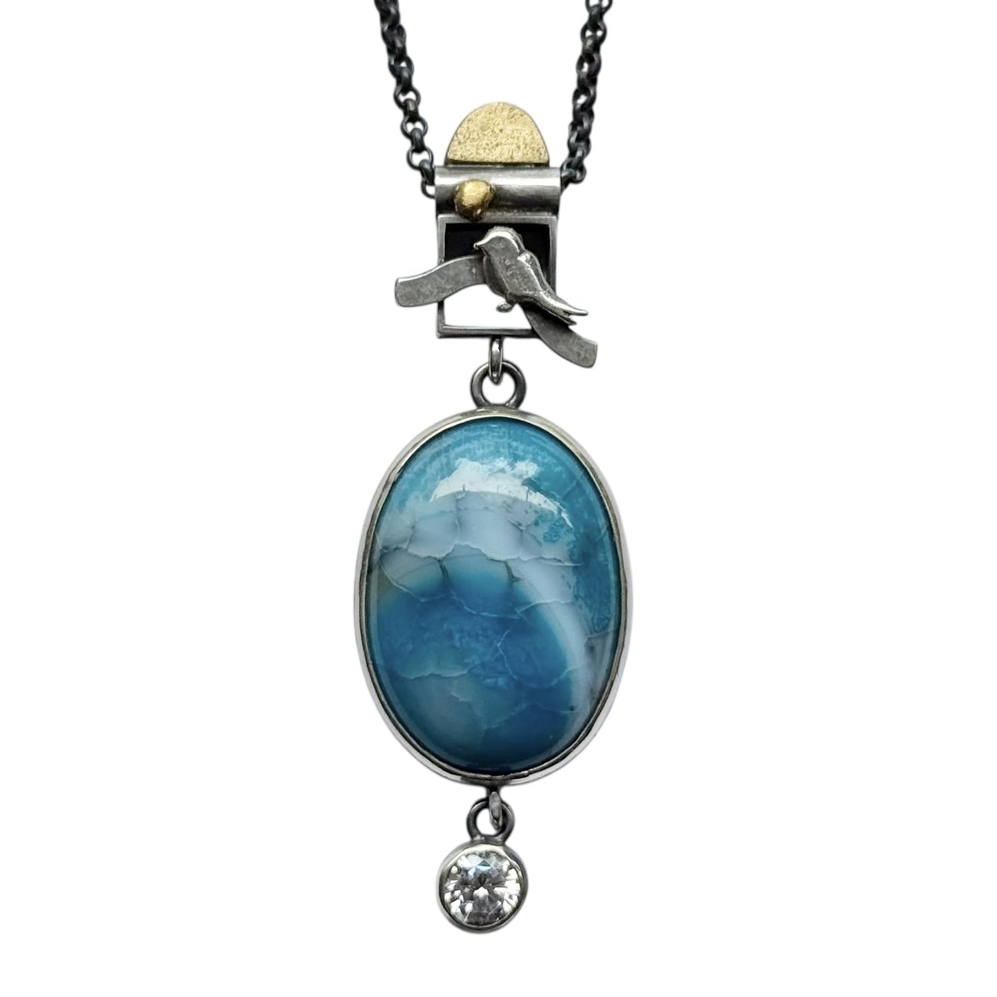 Pendant - Bird Song with Agate